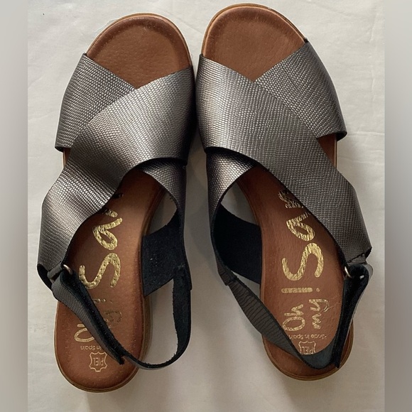 Oh! My Sandals, top Spanish sandal brand, size 40, like new. Silver - Picture 1 of 8